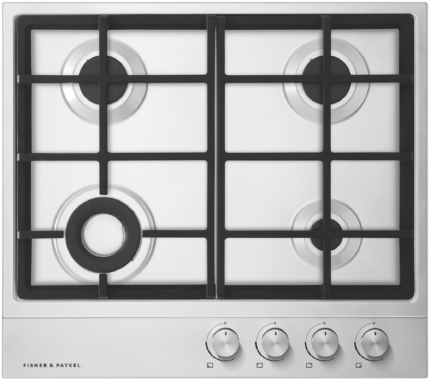 Fisher & Paykel 60cm Series 7 4 Burner Gas Cooktop, Natural Gas