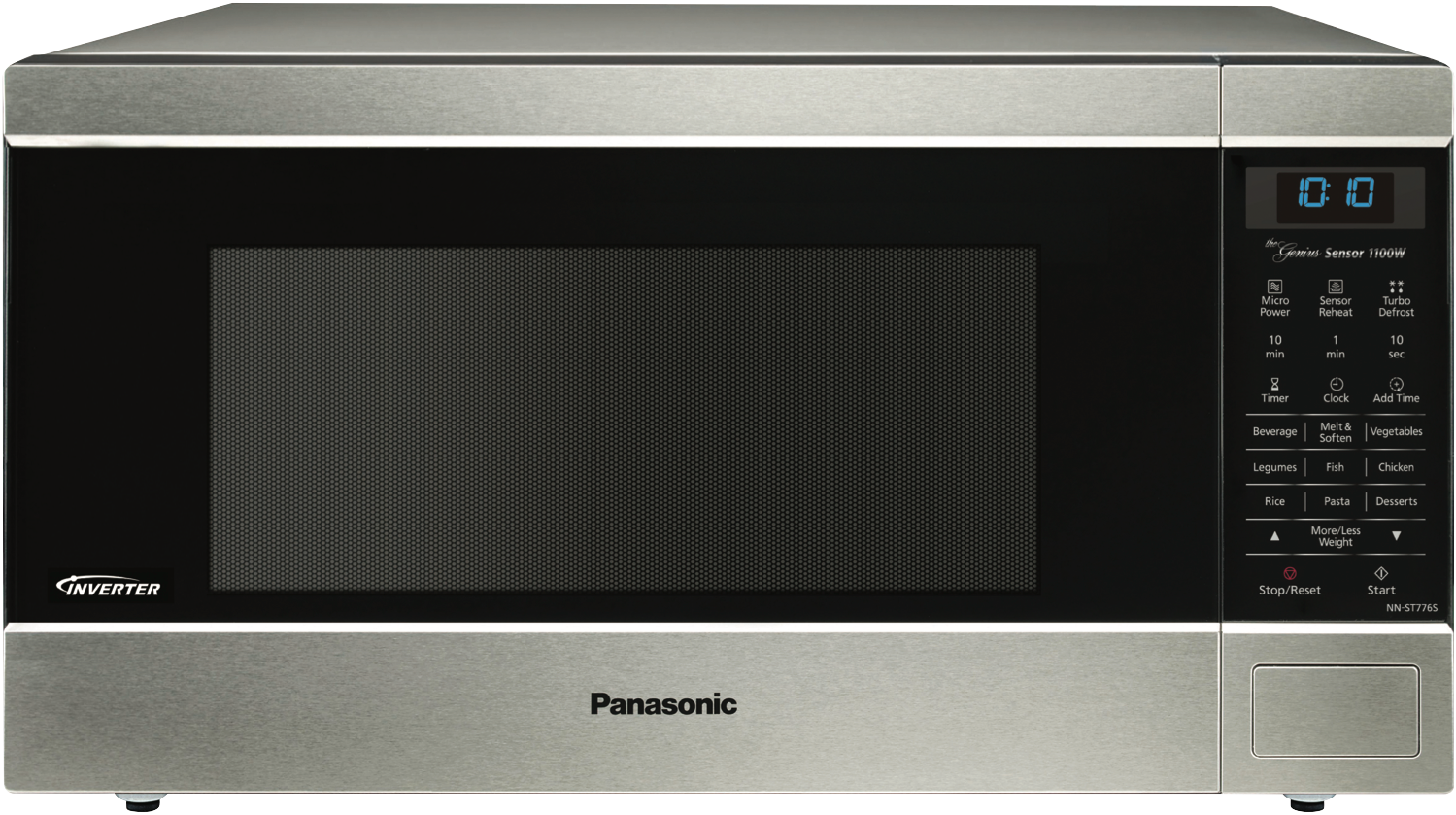 50046118_573893.png Panasonic 44L 1100W Inverter Sensor Microwave Oven Stainless Steel - Image 1