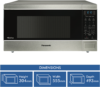Panasonic 44L 1100W Inverter Sensor Microwave Oven Stainless Steel - Image 2