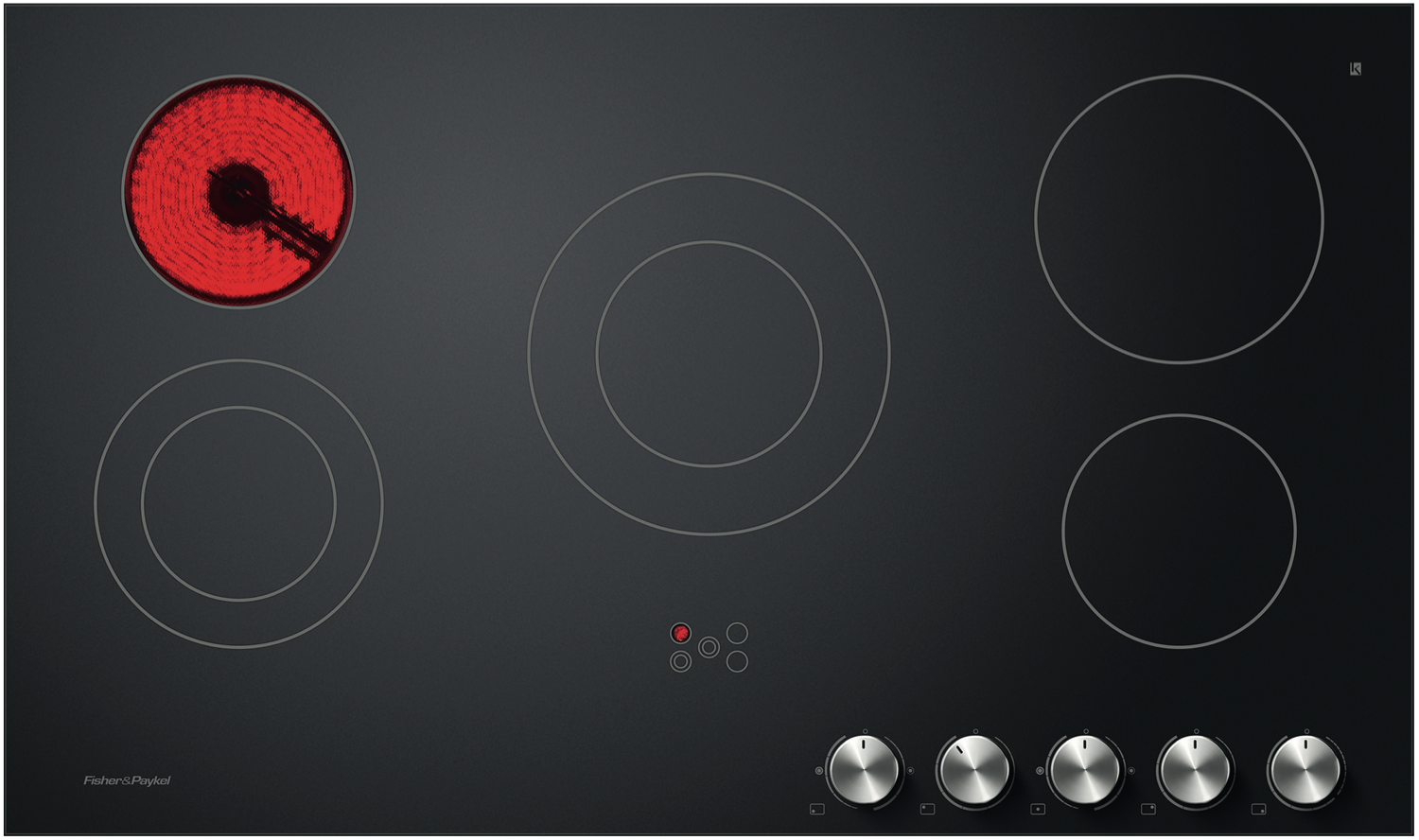 50047707_506680.png Fisher & Paykel 90cm Series 5 5 Element Electric Cooktop - Image 1