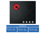 Fisher & Paykel 60cm Series 5 4 Element Electric Cooktop - Image 2