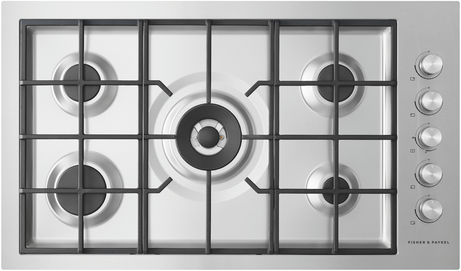50067410_859180.png Fisher & Paykel 90cm Series 9 5 Burner Gas Cooktop, Flush Fit, LPG - Image 1
