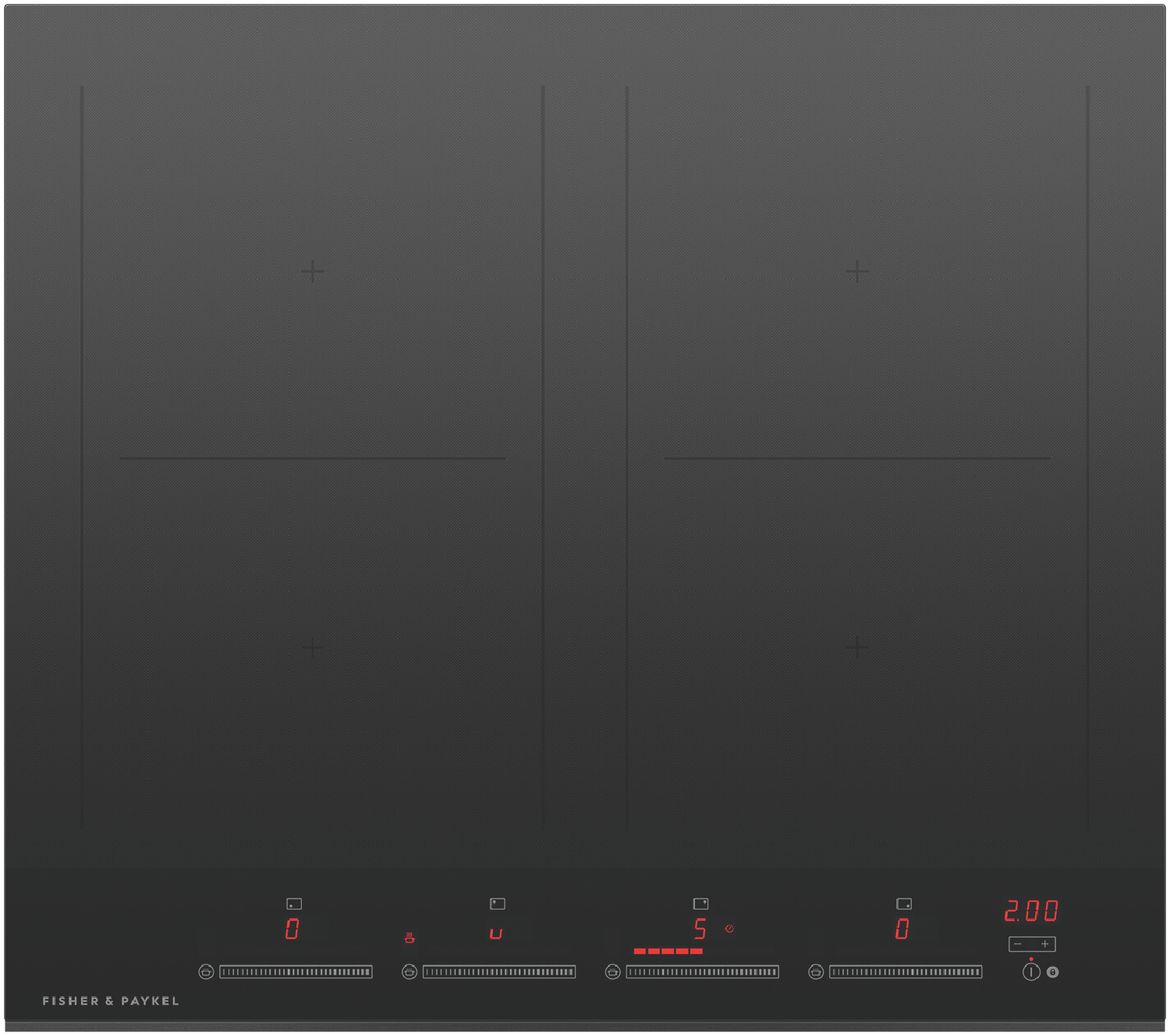 50072615_730637.png Fisher & Paykel 60cm Series 7 4 Zone Induction Cooktop, 2 SmartZones - Image 1