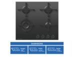Fisher & Paykel 60cm Series 9 4 Burner Gas Cooktop, LPG - Image 2