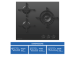 Fisher & Paykel 60cm Gas on Glass Gas Cooktop LPG - Image 2