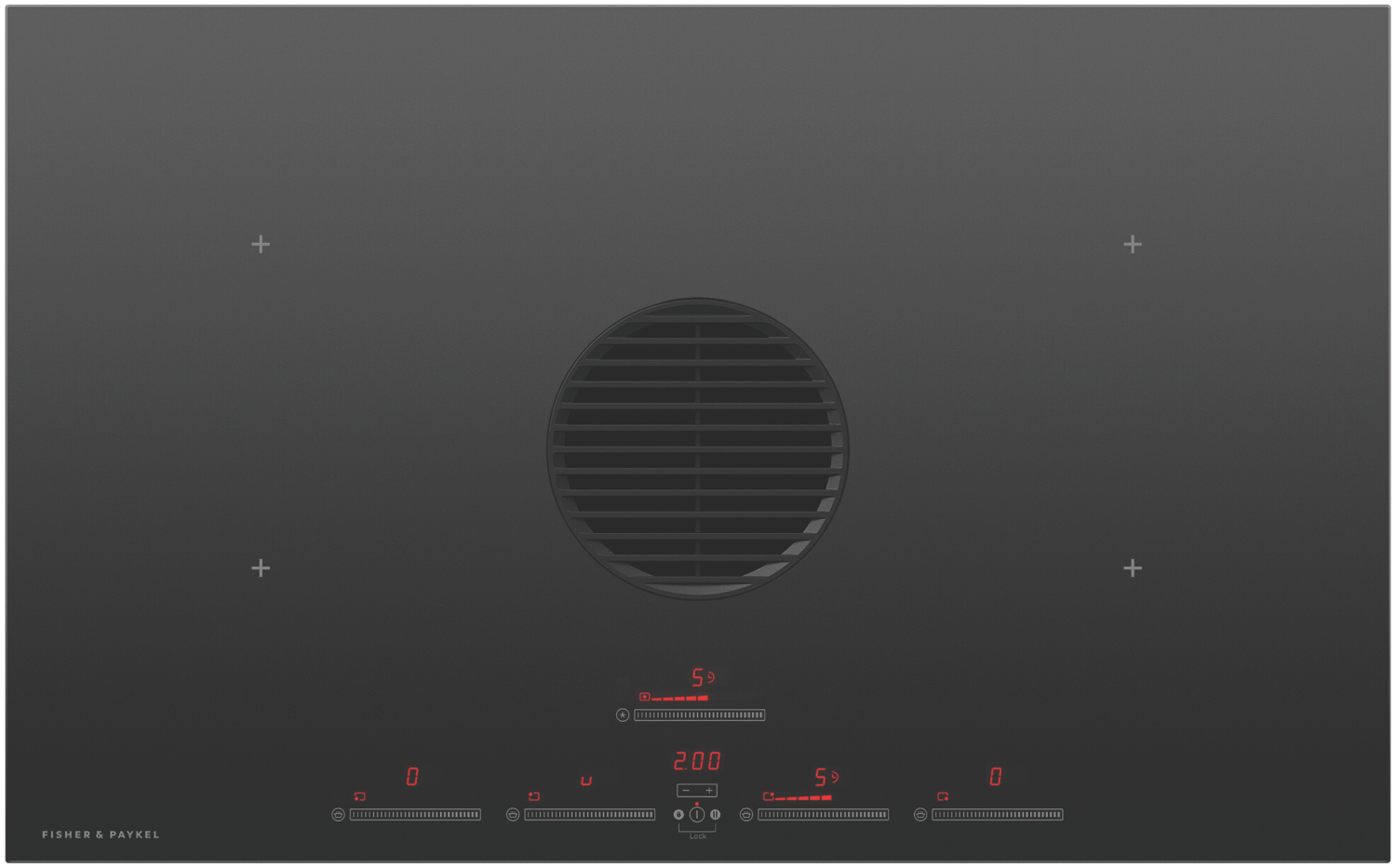 50079822_811234.png Fisher & Paykel 83cm Series 9 4 Zone Induction Cooktop with Integrated Ventilation - Image 1