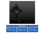 Fisher & Paykel 60cm Series 9 1 Burner + 2 Zone Hybrid Cooktop, 2 SmartZones, LPG - Image 2