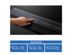 Fisher & Paykel 60cm Series 9 1 Burner + 2 Zone Hybrid Cooktop, 2 SmartZones, Natural Gas - Image 2