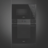 Smeg Linea Built-In 25L Microwave with Grill Pure Black - Image 4
