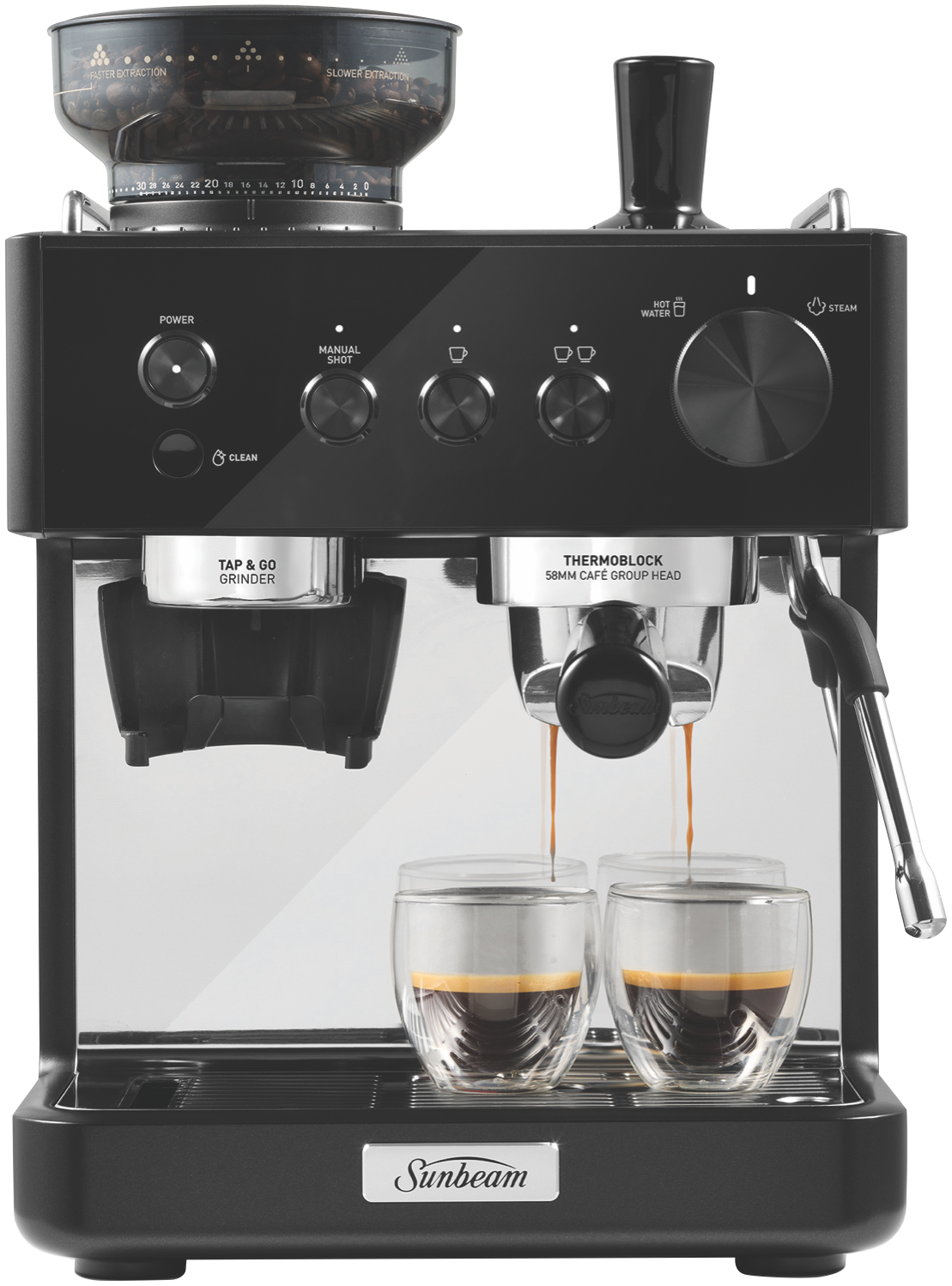 50093837_944982.png Sunbeam Origins Classic Espresso Coffee Machine Black - Image 1