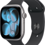 Apple Watch Series 11GPS46mmSpace Grey Aluminium Case - Black Sport Band M/L
