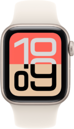 Apple Watch SE 3GPS 40mmStarlight Aluminium Case - Starlight Sport Band S/M - Image 2