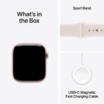 Apple Watch Series 11GPS42mmRose Gold Aluminium Case - Light Blush Sport Band S/M - Image 7