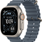 Apple Watch Ultra 3GPS + Cellular49mmNatural Titanium Case - Anchor Blue Ocean Band