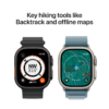 Apple Watch Ultra 3GPS + Cellular49mmNatural Titanium Case - Anchor Blue Ocean Band - Image 7