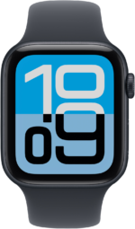Apple Watch SE 3GPS44mmMidnight Aluminium Case - Midnight Sport Band S/M - Image 2