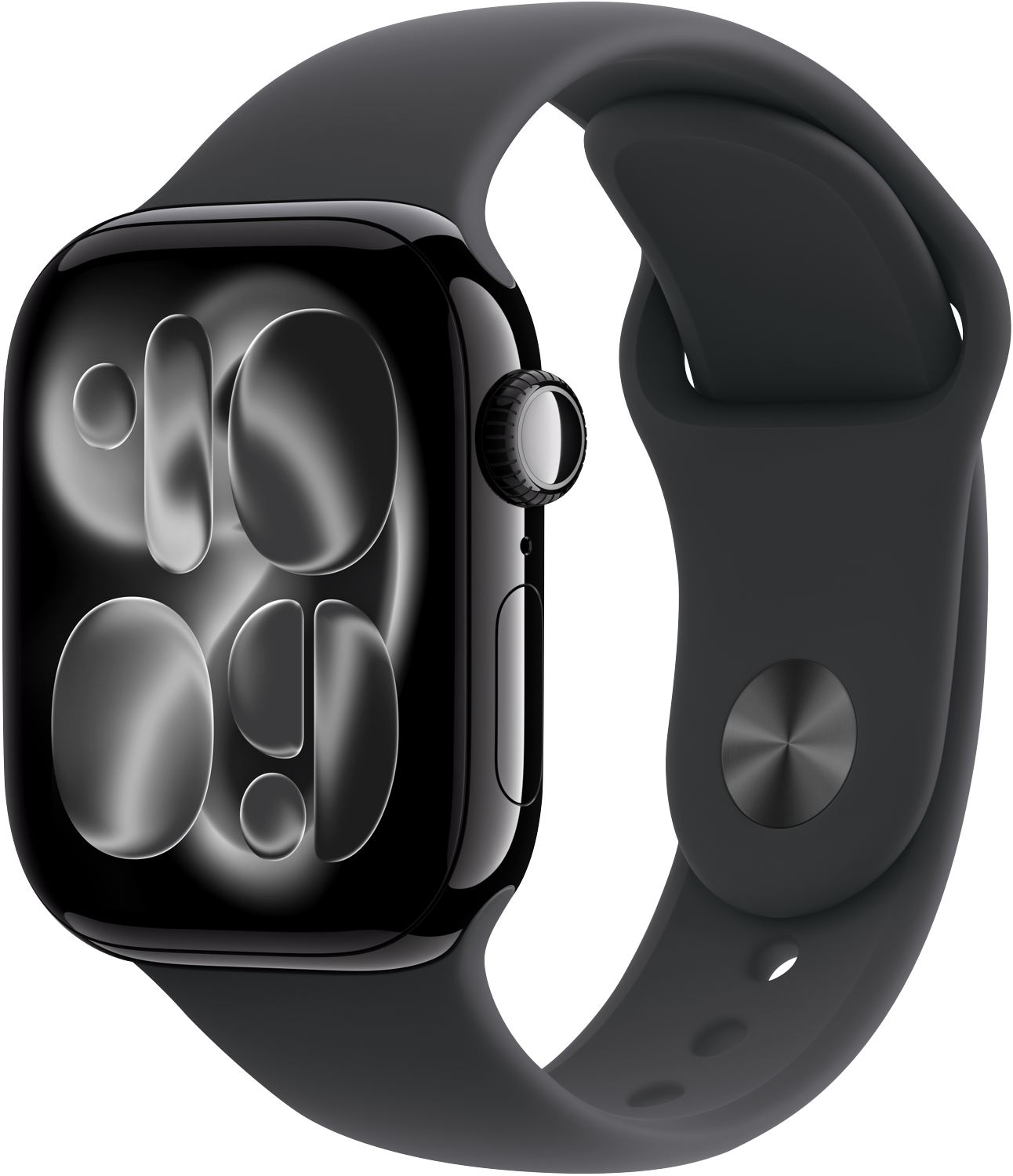 50096573_1015443.png Apple Watch Series 11GPS42mmJet Black Aluminium Case - Black Sport Band M/L - Image 1