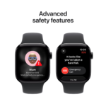 Apple Watch Series 11GPS42mmJet Black Aluminium Case - Black Sport Band M/L - Image 6