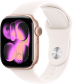 Apple Watch Series 11GPS42mmRose Gold Aluminium Case - Light Blush Sport Band M/L
