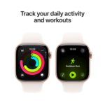 Apple Watch Series 11GPS42mmRose Gold Aluminium Case - Light Blush Sport Band M/L - Image 3