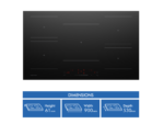 Fisher & Paykel Series 5 90cm 5 Zone Induction Cooktop Low Current, Black Glass - Image 2