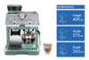 DeLonghi La Specialista Arte Manual Coffee Machine Green - Image 2