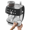 Smeg 50's Style Espresso Machine With Built In Grinder Black - Image 2