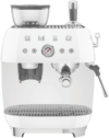 Smeg 50's Style Espresso Machine With Built in Grinder White