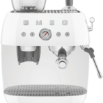 Smeg 50's Style Espresso Machine With Built in Grinder White