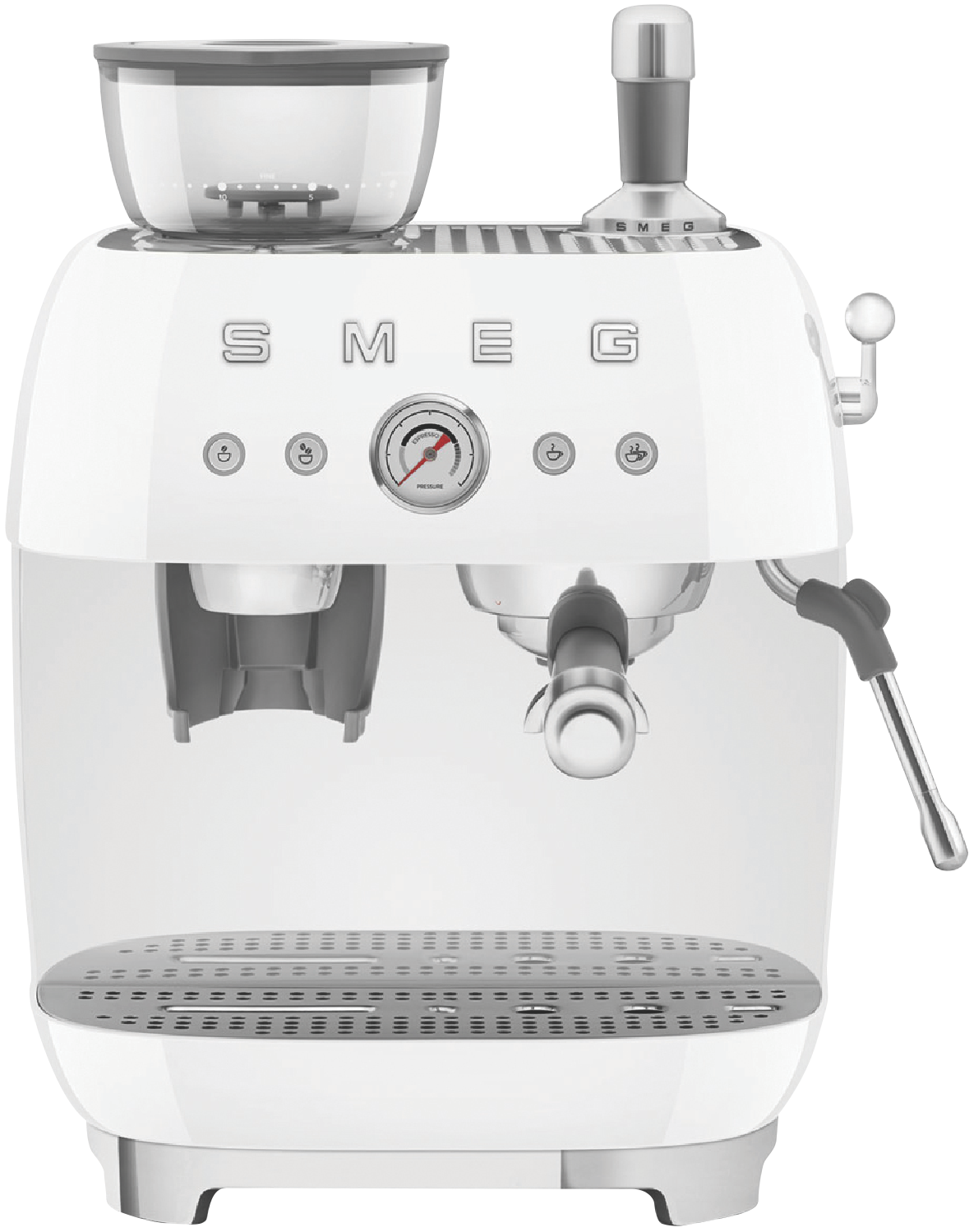 50088478_899118.png Smeg 50's Style Espresso Machine With Built in Grinder White - Image 1