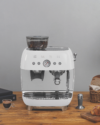 Smeg 50's Style Espresso Machine With Built in Grinder White - Image 8