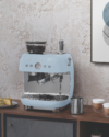 Smeg 50's Style Espresso Machine With Built In Grinder Pastel Blue - Image 8