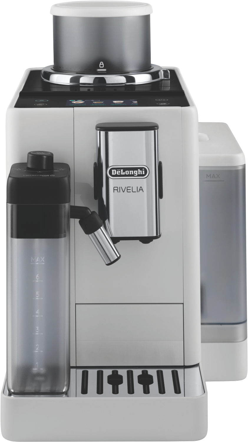 50088993_898974.png DeLonghi Rivelia Fully Automatic Coffee Machine White - Image 1