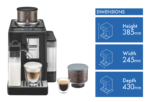 DeLonghi Rivelia Fully Automatic Coffee Machine Black - Image 2