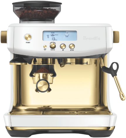 Breville The Barista Pro Coffee Machine Sea Salt Brass