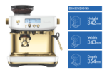 Breville The Barista Pro Coffee Machine Sea Salt Brass - Image 2