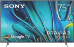 Sony 75" BRAVIA 3 4K HDR Google TV 24