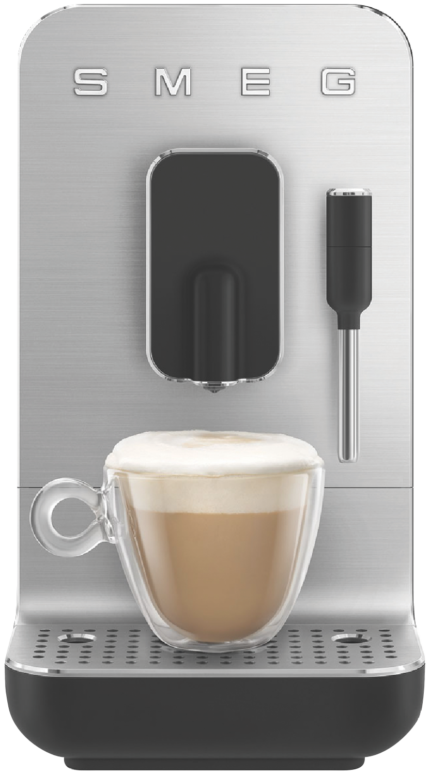 Smeg Bean To Cup Coffee Machine With Steam Wand Matte Black