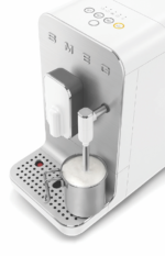 Smeg Bean To Cup Coffee Machine With Steam Wand Matte White - Image 9