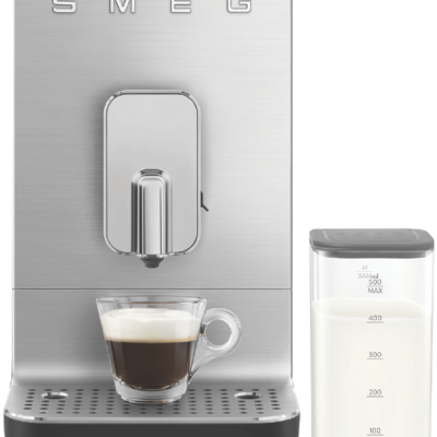 Smeg Bean To Cup Coffee Machine With Milk Steaming System Matte Black