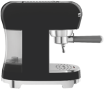 Smeg 50's Style Espresso Coffee Machine Black - Image 5