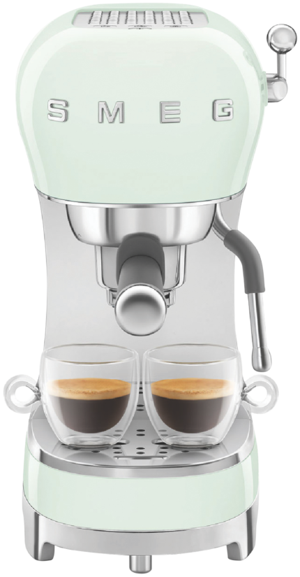 Smeg 50's Style Espresso Coffee Machine Pastel Green