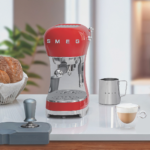 Smeg 50's Style Espresso Coffee Machine Red - Image 8