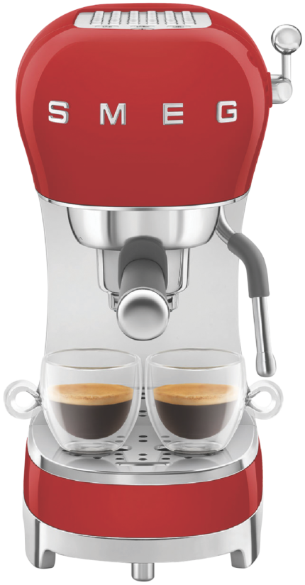 Smeg 50's Style Espresso Coffee Machine Red