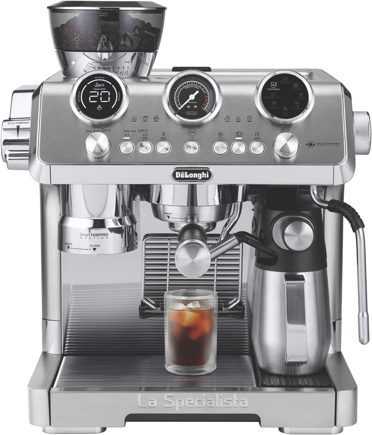 50091131_917523.png DeLonghi La Specialista Maestro 2.0 Cold Brew Manual Coffee Machine Metal - Image 1