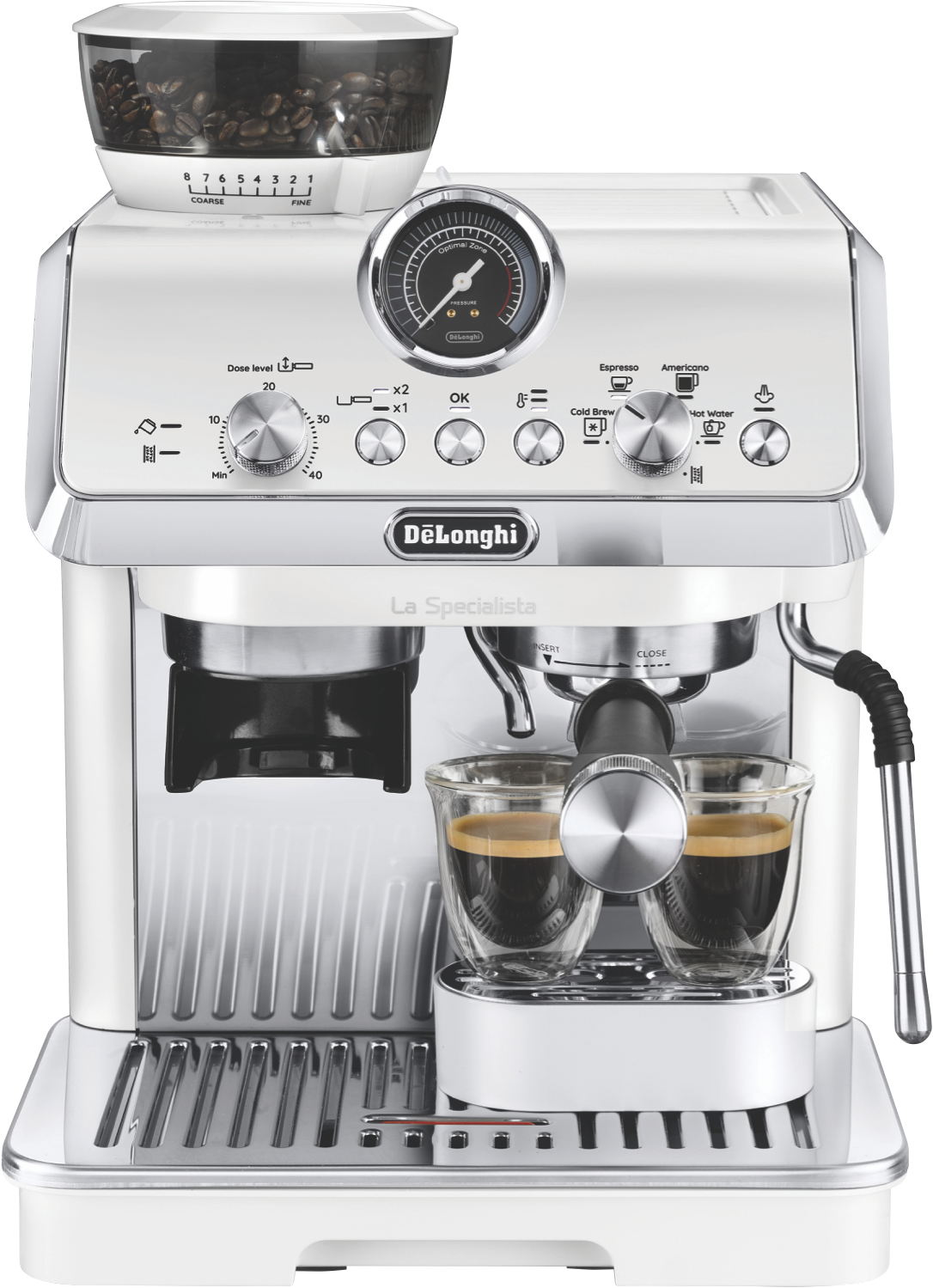 50091132_917507.png DeLonghi La Specialista Art Evo Manual Coffee Machine White - Image 1