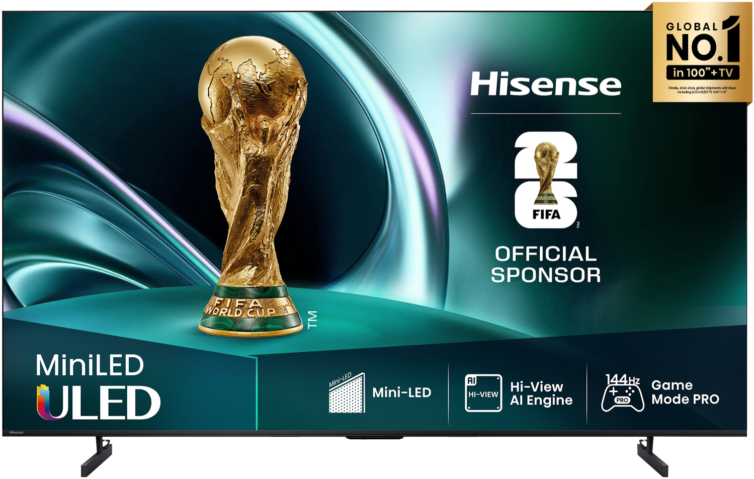 50094501_1027074.png Hisense 65" U6QAU PRO 4K ULED Mini LED TV 2025 - Image 1