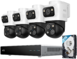 eufy S4 Max NVR POE 24/7 Security System - 4 x PTZ Cameras