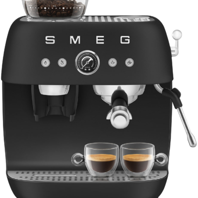 Smeg 50's Style Espresso Machine Matte Black