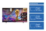 Hisense 43" Q6SAU 4K Hi-QLED Smart TV 2026 - Image 2